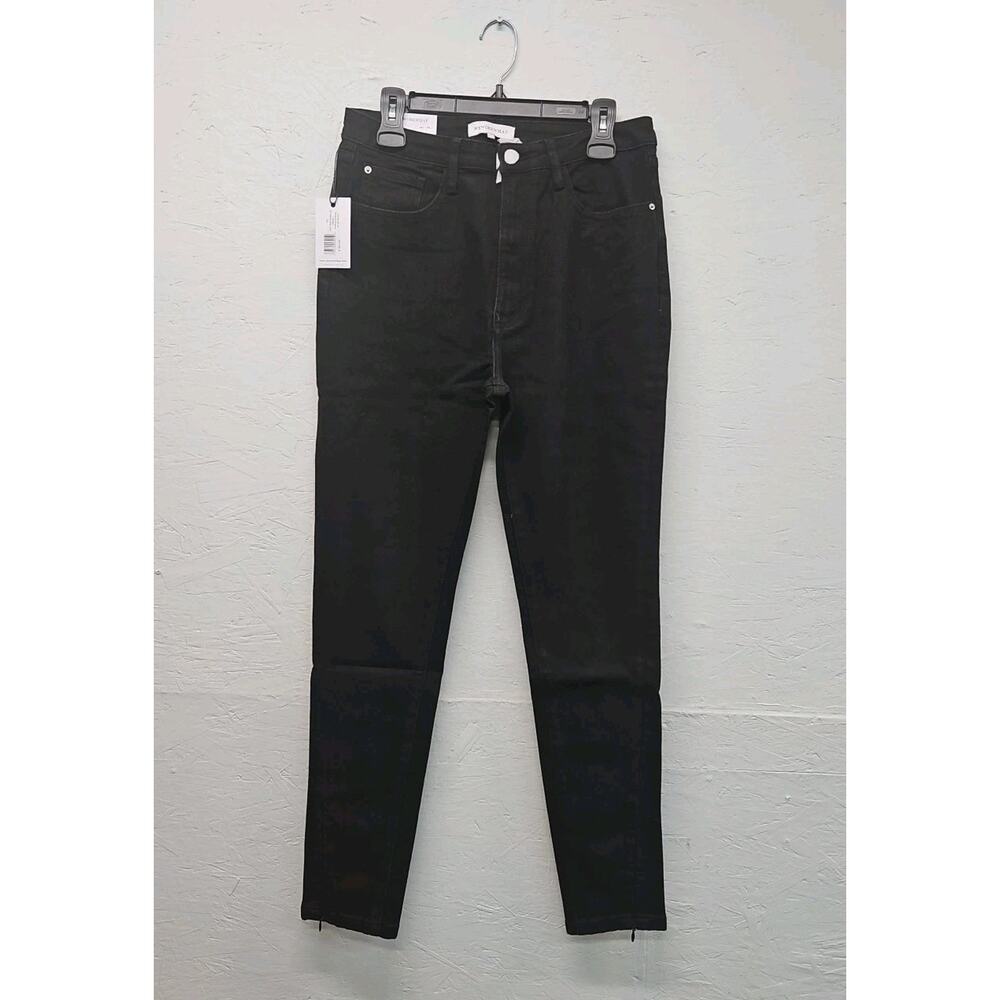NWT Revolve We Wore What High Rise Skinny Zip Jet BlackJeans. Size 31
